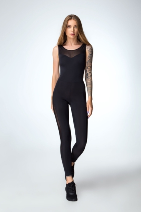 Спортивный комбинезон Sexy Black DF - женская спортивная одежда Designed For Fitness