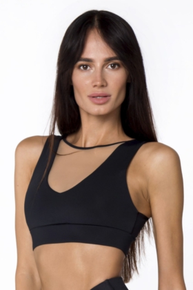 Спортивный топ-бра Agent DF (Черные) Спортивный топ-бра Agent DF для фитнеса (Черные)