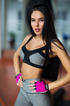 Женские перчатки для фитнеса White N Pink - женская спортивная одежда Designed For Fitness