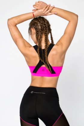 Спортивный топ для фитнеса Basic Pink DF для фитнеса (Розовые)