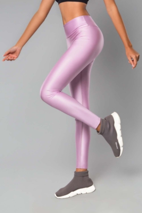 Спортивные Лосины Glossy Quartz DF для фитнеса женские Forfitness (Розовые)