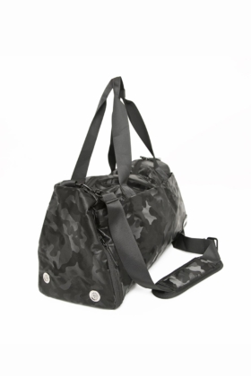 Спортивна сумка велика DF Military Black для фитнеса (Чорні)