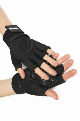 Жіночі рукавички для фітнесу DF Original Black для фитнеса (Чорні)
