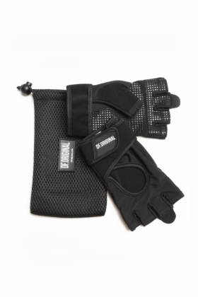 Женские перчатки для фитнеса DF Original Black для фитнеса (Черные)
